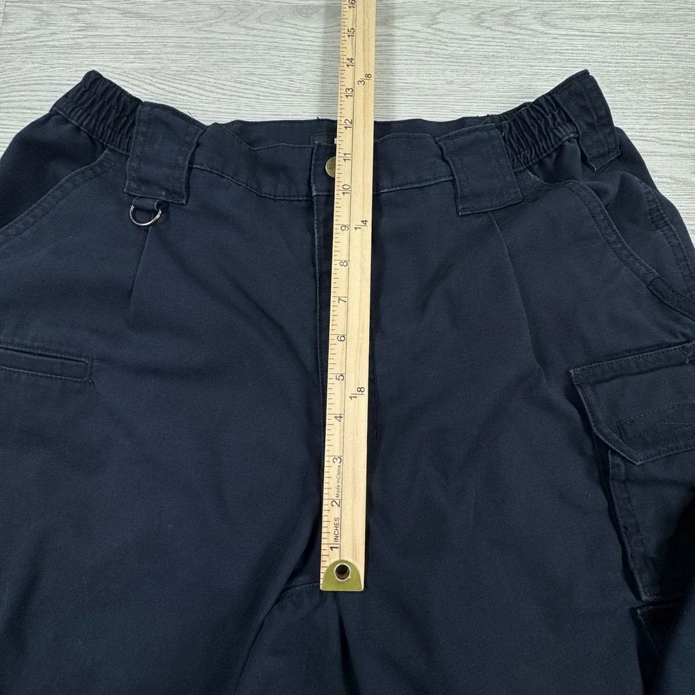 5.11 Tactical Men's Cargo Pants Cotton Canvas Navy Blue 34X30 Workwear Techwear